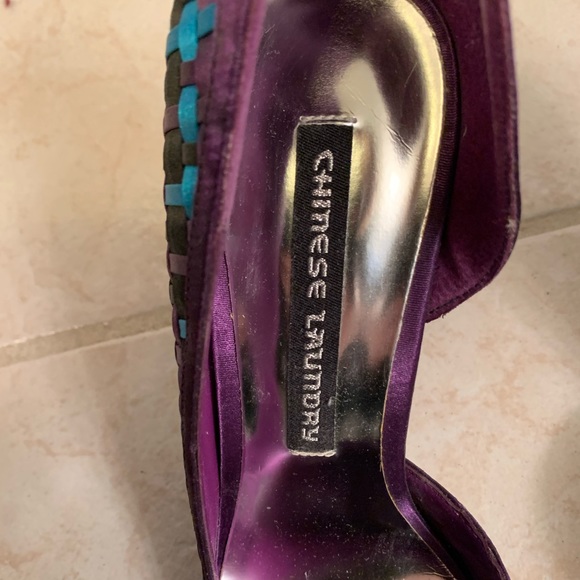 Chinese Laundry High Heels in Purple, Blue and Black. So 7.5. Never worn. - Picture 2 of 4